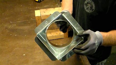 sheet metal register box installation